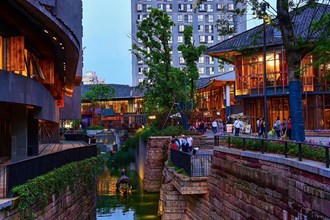 常德老西門的黃昏