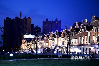 常德德國(guó)小鎮(zhèn)夜景