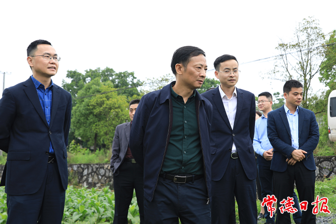 市領(lǐng)導(dǎo)調(diào)研桃源縣防汛備汛和鄉(xiāng)村振興工作