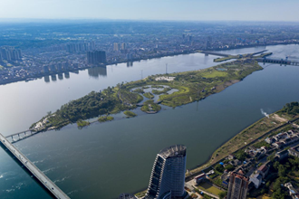 桃源縣雙洲公園全景