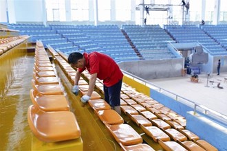 市體育公園籃球館升級