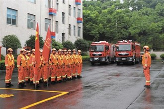 市消防救援支隊前置抗洪力量