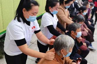 愛心志愿者赴桃源盤塘送祝福