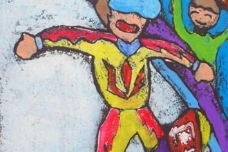 【社會(huì)】常德小學(xué)生用畫(huà)筆助力北京冬奧