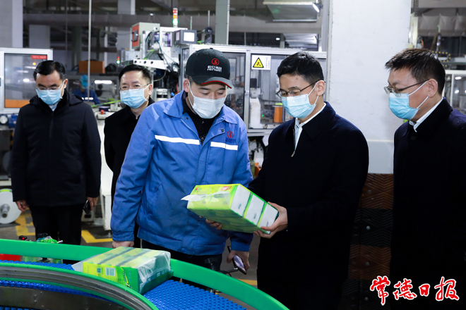 大年初二，曹志強督導企業(yè)安全生產、疫情防控、安保維穩(wěn)等工作