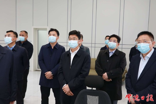 曹志強(qiáng)調(diào)研江北城區(qū)防汛及河湖長(zhǎng)制工作時(shí)強(qiáng)調(diào)：奮力建設(shè)人水和諧共生的 生態(tài)典范之城