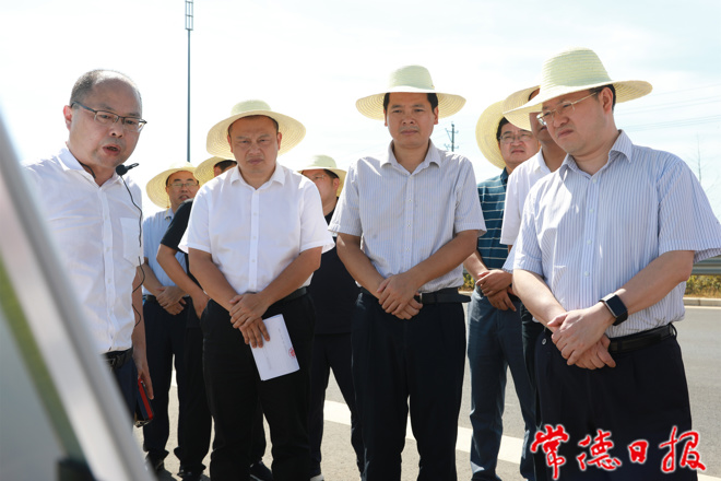 周振宇到臨澧縣調(diào)研抗旱、交通建設(shè)等工作 合理使用調(diào)配水源 全力抗旱保民生