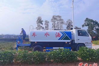 【社會】桃源一茶企購置灑水車抗旱自救