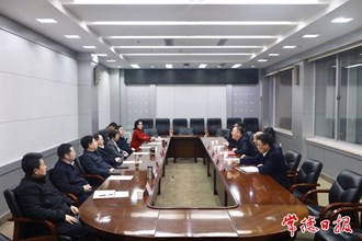 中國(guó)電信湖南公司考察團(tuán)來(lái)?？疾鞂?duì)接工作