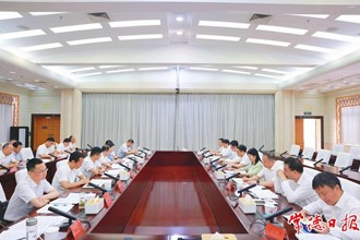 曹志強周振宇與深圳港集團黨委書記、董事長胡朝陽一行座談