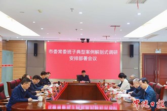 市委常委班子典型案例解剖式調(diào)研安排部署會召開