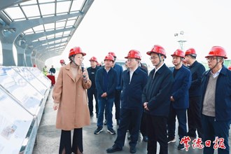 曹志強調(diào)研常德火車站北站房建設(shè)時強調(diào)：緊盯目標任務 合力攻堅克難 確保2024年春運前開通運營