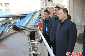 周振宇調研督導災后恢復生產(chǎn)重建工作