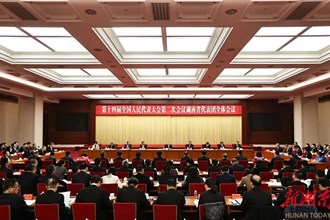 湖南代表團舉行第五次全體會議