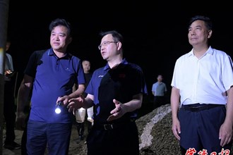 周振宇督導險情處置、防汛值班值守工作