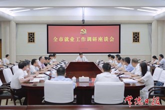 羅毅君專題調(diào)研就業(yè)工作并主持召開座談會