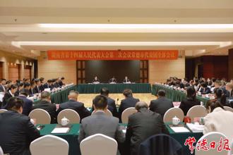 常德代表團集中審議政府工作報告