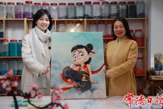 【組圖】在常德，“哪吒”遇上非遺麻質(zhì)畫