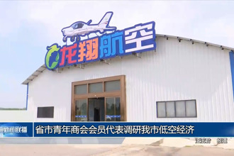 省市青年商會會員代表調(diào)研我市低空經(jīng)濟(jì)