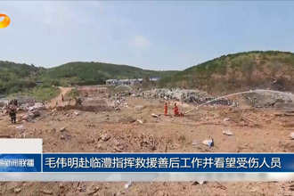毛偉明赴臨澧指揮救援善后工作并看望受傷人員
