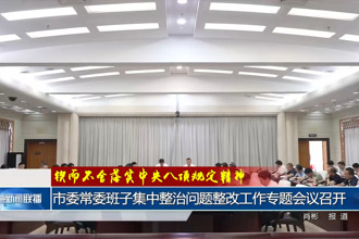 常德市委常委班子集中整治問題整改工作專題會議召開