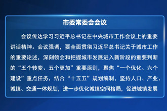 羅毅君主持召開市委常委會會議