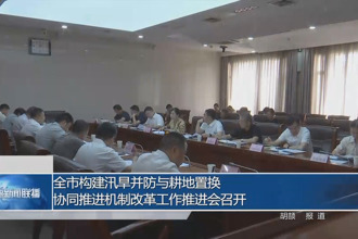 常德市構(gòu)建汛旱并防與耕地置換協(xié)同推進機制改革工作推進會召開