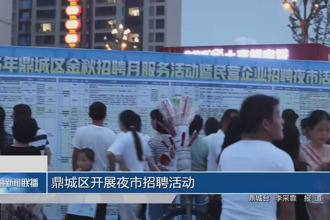 鼎城區(qū)開展夜市招聘活動